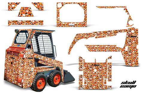 bobcat skid steer decal kit paint|skid steer graphics kit.